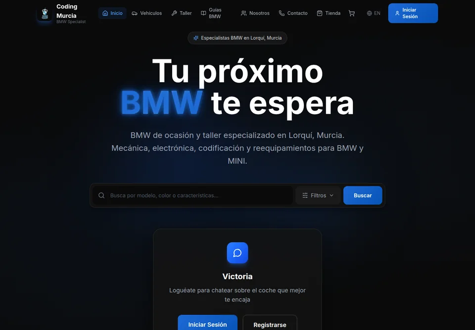 Coding Murcia — captura de la plataforma